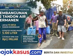 Pasuruan Bangun 32 Tandon Air untuk 15 Desa yang Dilanda Kekeringan