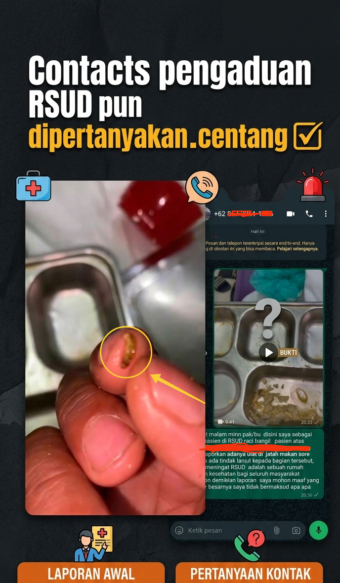 Nasi Pasien Diduga Ada Belatung, Pengawasan RSUD Bangil Disorot