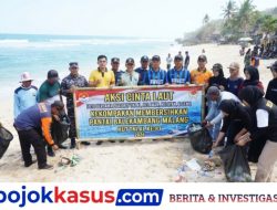 Aksi Bersih Bersih Pantai Mewarnai HUT TNI AL ke-81
