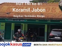 HUT TNI Ke-81, Koramil Jabon Bagikan Sembako Warga