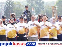 3.500 Peserta Joget & Lari Bareng Jenderal Kostrad Dalam HUT TNI Di Malang.