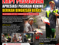 LMPI Pasuruan Apresiasi Pasukan Kuning Berikan Bingkisan Beras