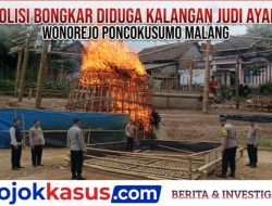 Polres Malang Musnahkan Bekas Arena Diduga Sabung Ayam di Poncokusumo