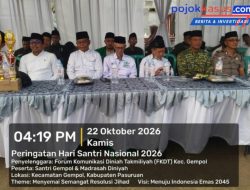 Ribuan Santri Meriahkan Apel Hari Santri Gempol 2026