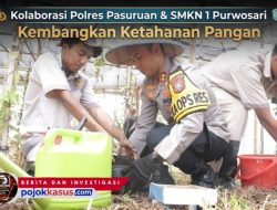 Kolaborasi Polres Pasuruan & SMKN 1 Purwosari Kembangkan Ketahanan Pangan